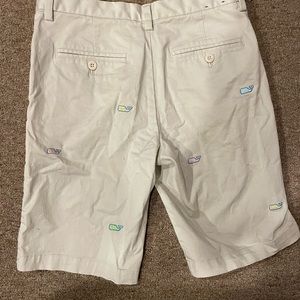 Girls size 16 Vineyard Vines Khaki Shorts with multi color whales